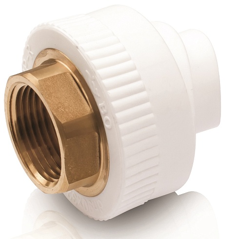 Вварное седло из ППР с латунной вставкой с внутренней резьбой