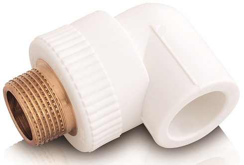 Уголок 90° комбинированный с наружной резьбой