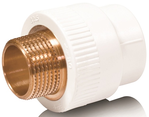 Муфта комбинированная с наружной резьбой  